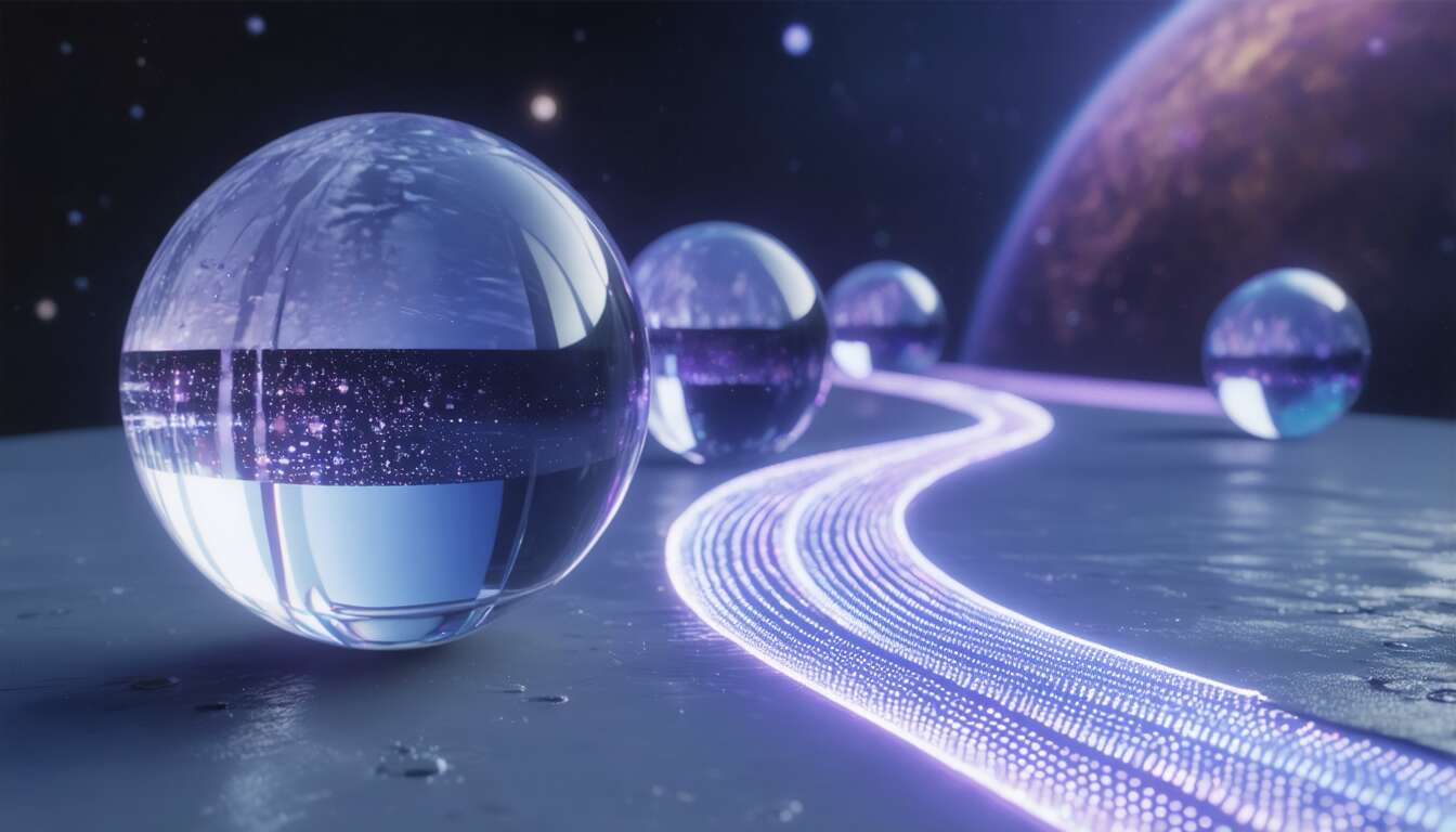 挿絵：宇宙に投影された道