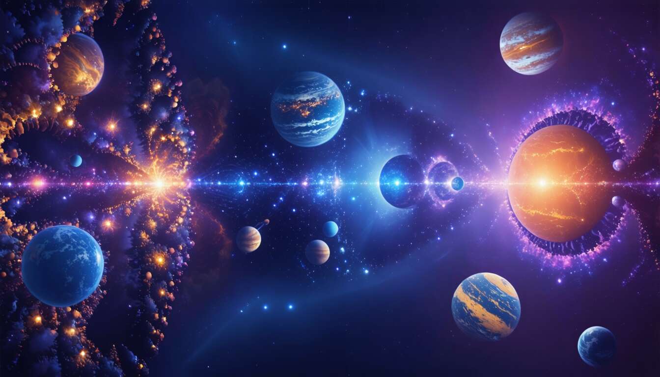 挿絵：体験可能な外宇宙と振動相似・構造共振